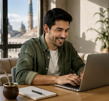 Professional in Argentina working remotely with a US company